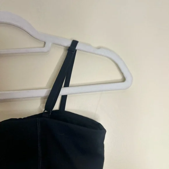 Gymshark Black Bandeau Style Sports Bra Sz Med - Picture 6 of 7